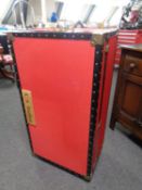 A retro style shipping trunk