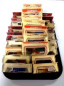 A tray containing approximately 25 boxed die cast vehicles to include Days Gone,
