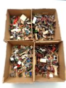 A tray of a large quantity of hand-painted miniature soldiers and figures