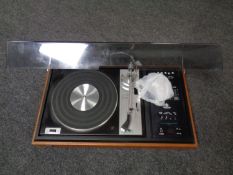 A Dynatron music centre with a Goldring G102 belt driven turntable