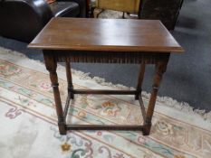 A Priory oak occasional table