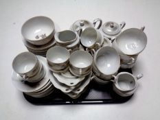 A Japanese eggshell tea service