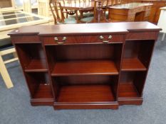 A Strong Bow furniture break front bookshelf,