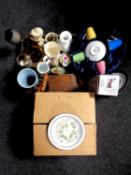 A boxed 20 piece Hornsea Oatmeals starter set together with a further box containing miscellaneous