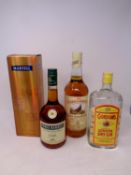 A bottle of Martel Cognac,