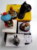 A Heredities figure, Alsatian with puppy, boxed,