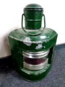 A ship's masthead light