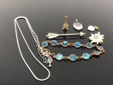 A small quantity of jewellery to include necklace, bracelet,