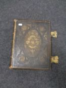 A 19th century leather bound family bible