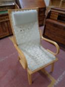 A lounge chair, designed by Bent Olsen for Vejle Møbelsnedkeri,