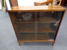 A set of 20th century sliding glass door bookshelves