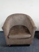 A contemporary tub chair