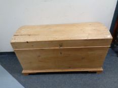 An antique pine dome topped trunk