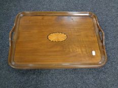 An inlaid serving tray