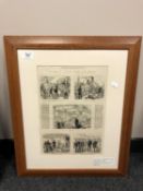 A framed insert from the Illustrated London News, dated 1881,