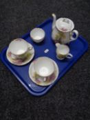 A Shelley England's Charm seven piece bone china tea for two