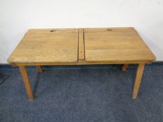 A 20th century double school desk