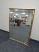 A gilt framed bevel edged mirror