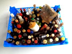 A large quantity of alcoholic miniatures