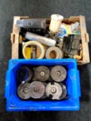 Three boxes of piano wire,