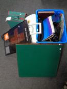 A folding card table together with Ed Sheeran CD, framed,