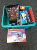 A box containing collector's book, Dinky Toys and Modelled Miniatures,