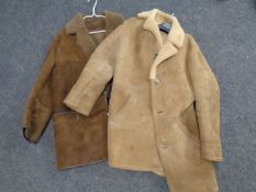 Two sheepskin coats