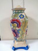 A Charlotte Rhead Crown Ducal table lamp base
