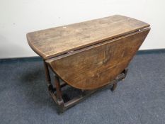 A 19th century oak gateleg table