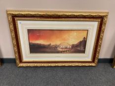 After Terry Donnelly : Tyne Bridges, colour print, 72 x 32 cm,