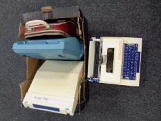 Three vintage typewriters