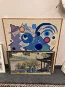 Two embroidered pictures (2)