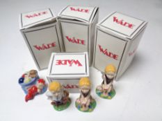 Four boxed Wade Collect it! limited edition figures (4)