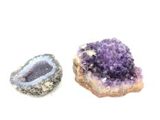 Two pieces of rock crystal