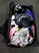 A clothing carrier containing designer shirts, Ralph Lauren, Italian shirt,