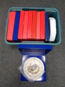 A box of assorted collector's plates to include Hornsea, Ringtons etc.