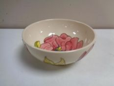 A Moorcroft Magnolia bowl, diameter 16cm.