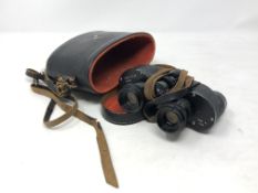 A pair of Russian field binoculars, 6 x 24, made in USSR numbered 7509978, cased.