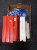 A box of a quantity of collector's plates to include Spode, Bing & Grondahl etc.