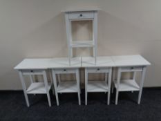Five Ikea bedside tables fitted a drawer with shelf