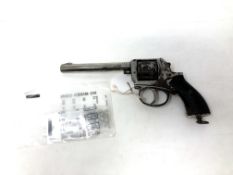 An early 20th century 9-shot blank firing starter pistol,