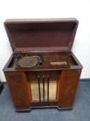 An Alba radiogram in Art Deco cabinet