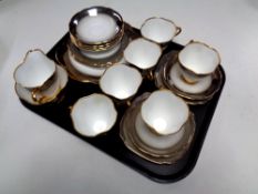 A twenty one piece Windsor bone china tea service