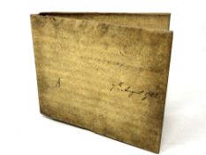 A George I velum document dated 1722 relating to Thomas Read and others of Shropshire