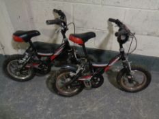 Two child's Animator bikes