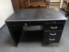 A 20th century Art Metal of London single pedestal desk,