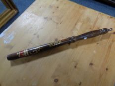 A 20th century wooden truncheon