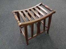 A beechwood piano stool