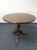 A 19th century mahogany turn top occasional table