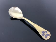 A Georg Jensen 1977 silver gilt anniversary spoon CONDITION REPORT: 44g